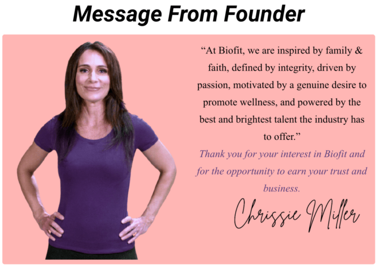 biofit founder message