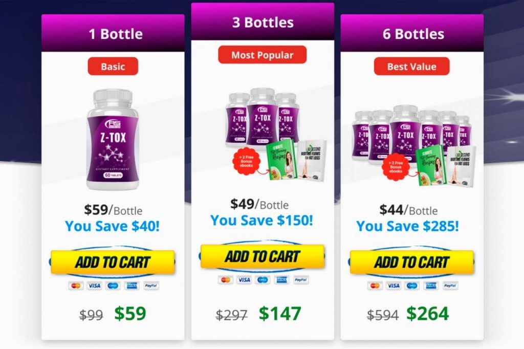 z-tox pricing