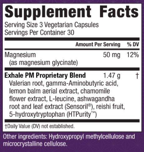 Exhale PM Review 3 exhale-pm-ingredients, Exhale PM Reviews, Exhale PM Review, Exhale PM