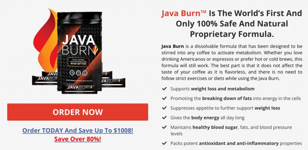 java burn order now