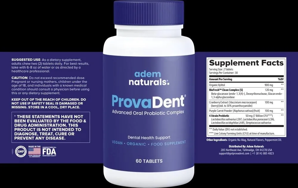 ProvaDent natural ingredients