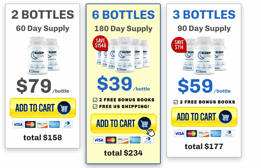 sleep lean pricing