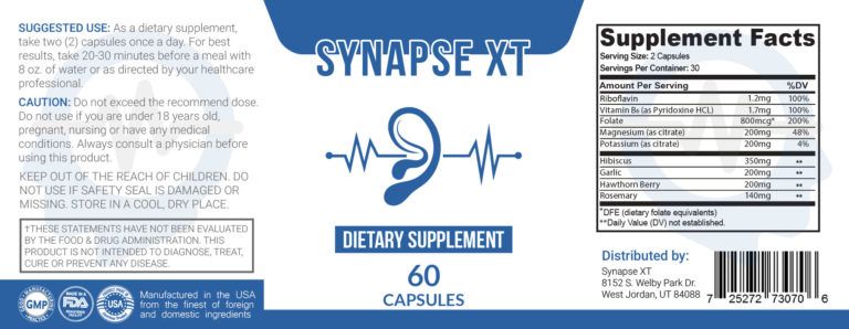 synapse xt ingredients 1