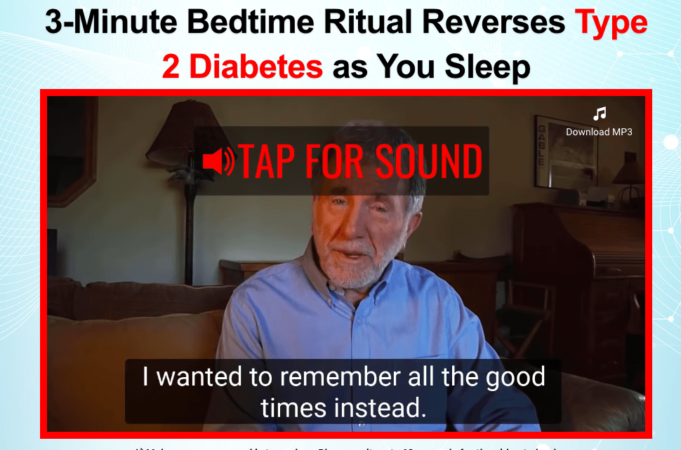deep sleep diabetes remedy video