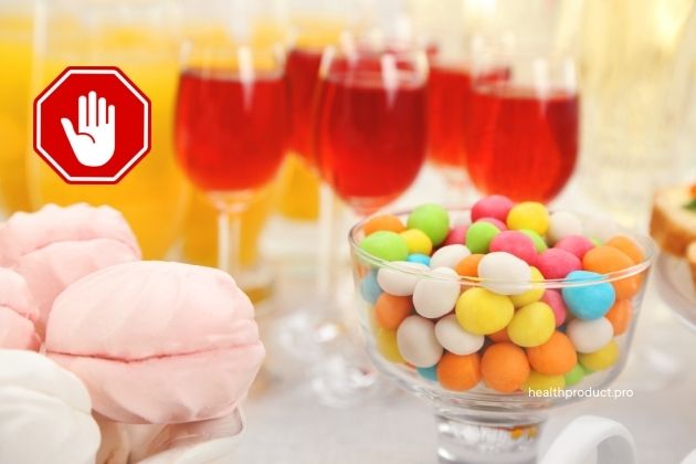 Do not consume sweetened beverages or fruit juices