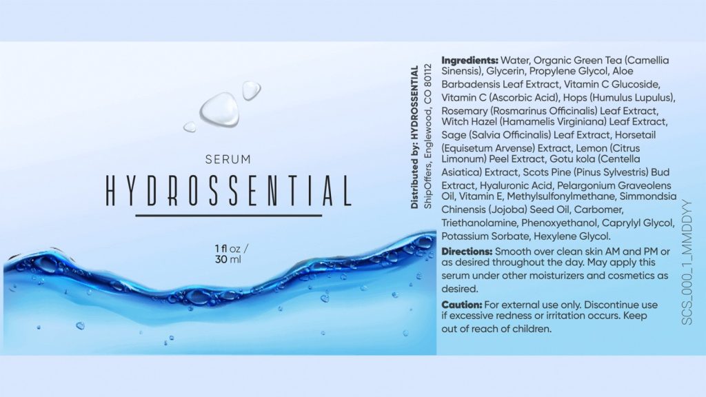 Hydrossential Ingredients